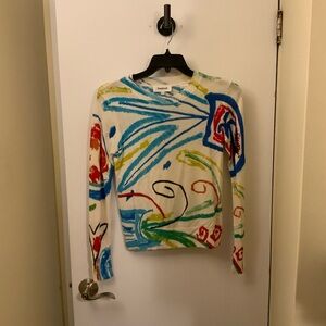 Desigual Brand Colorful Abstract Women's Sweater